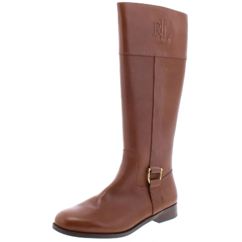 Lauren Ralph Lauren Womens Bernadine Leather Tall Riding Boots