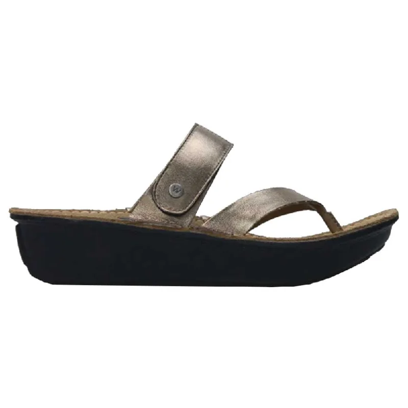 Wolky Tahiti Bronze Leather Sandal (Women's)