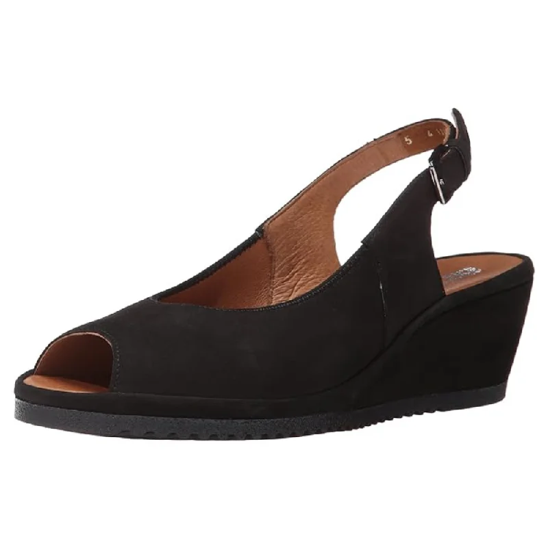 Ara Colleen Black Nubuck Sandal (Women's)