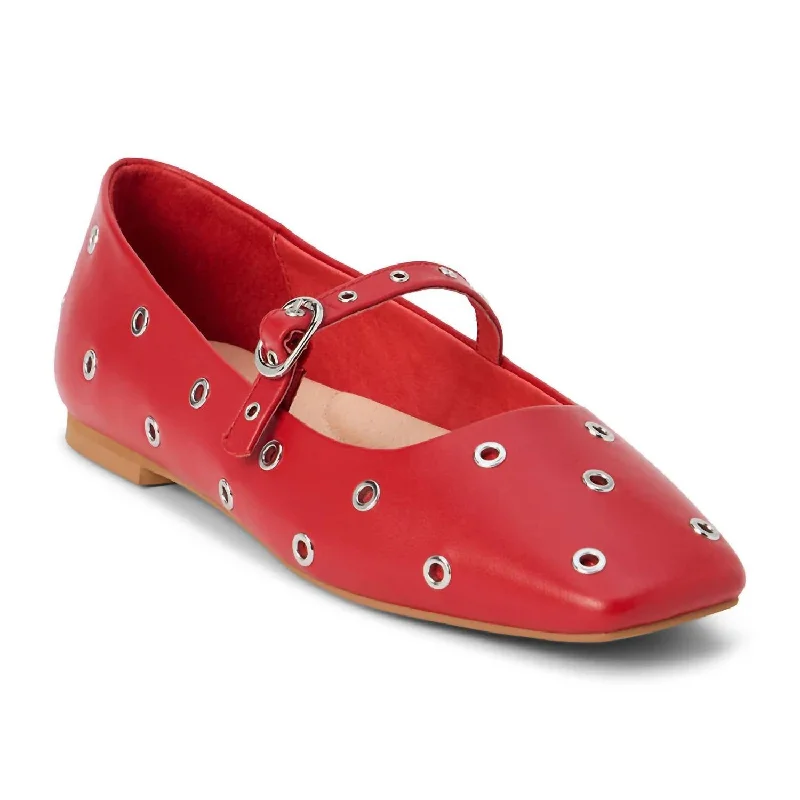 Mick Ballet Shoes In Red