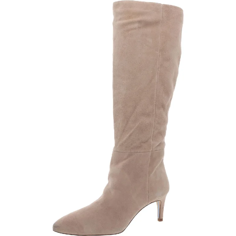 Sam Edelman Womens Suede Heeled Knee-High Boots