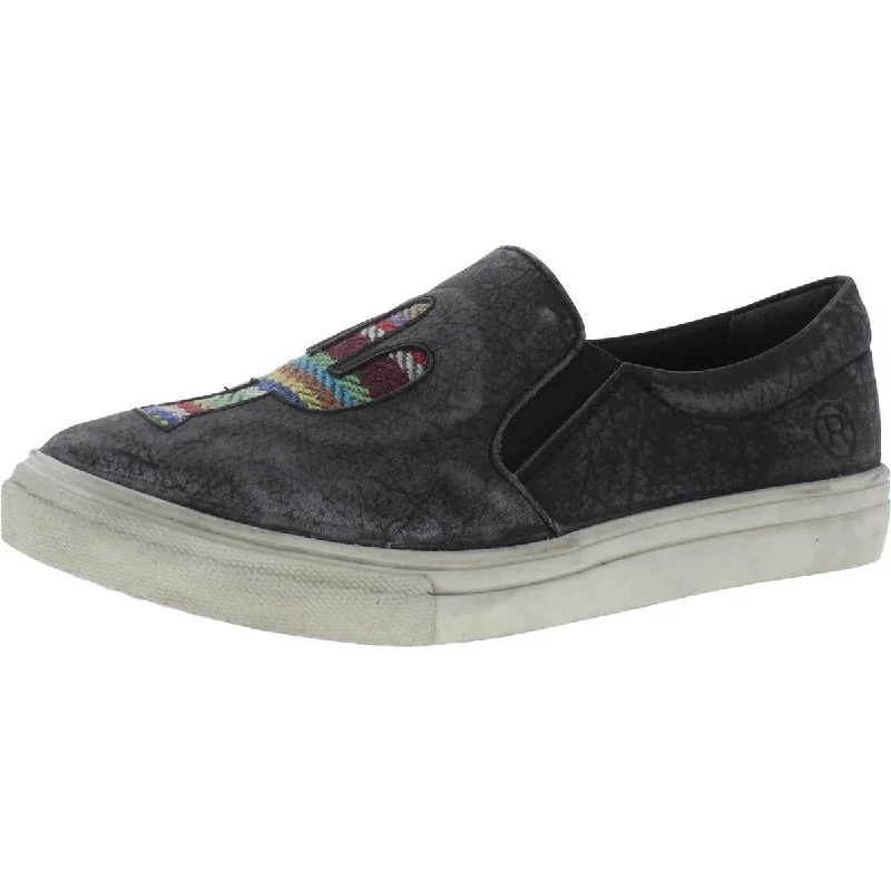 Roper Womens Leather Cactus Slip-On Sneakers