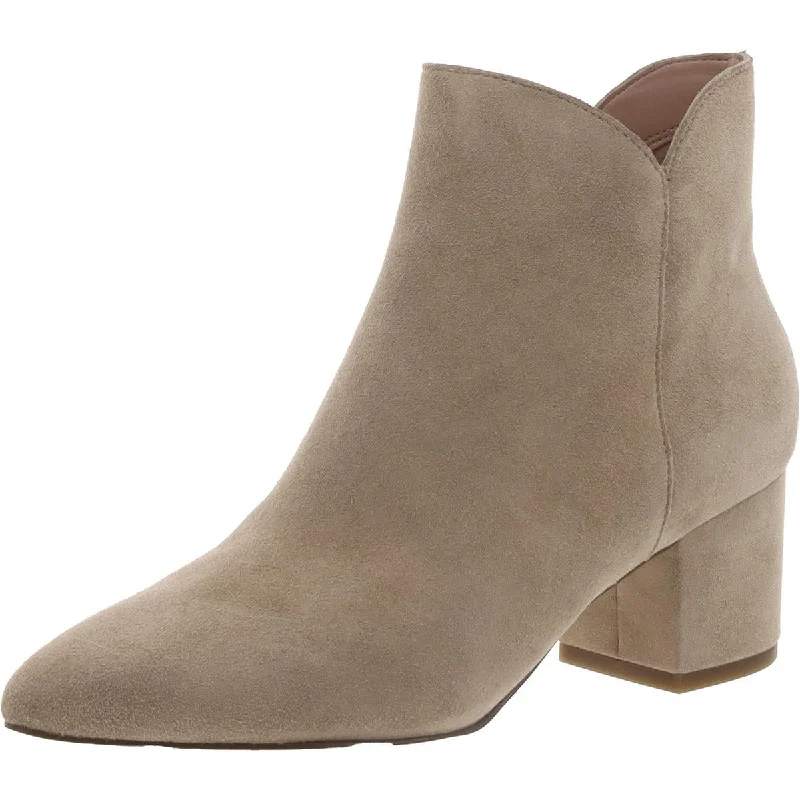 Cole Haan Womens Elyse Faux Suede Block Heel Mid-Calf Boots