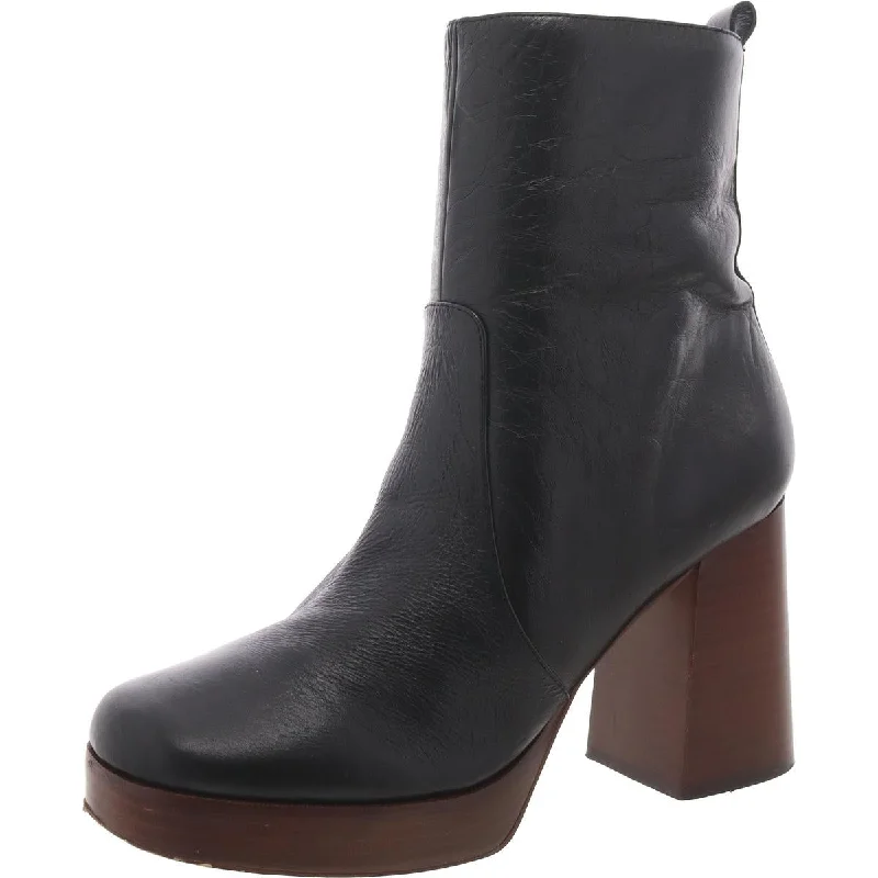 Marc Fisher LTD Womens Marysa Leather Solid Mid-Calf Boots