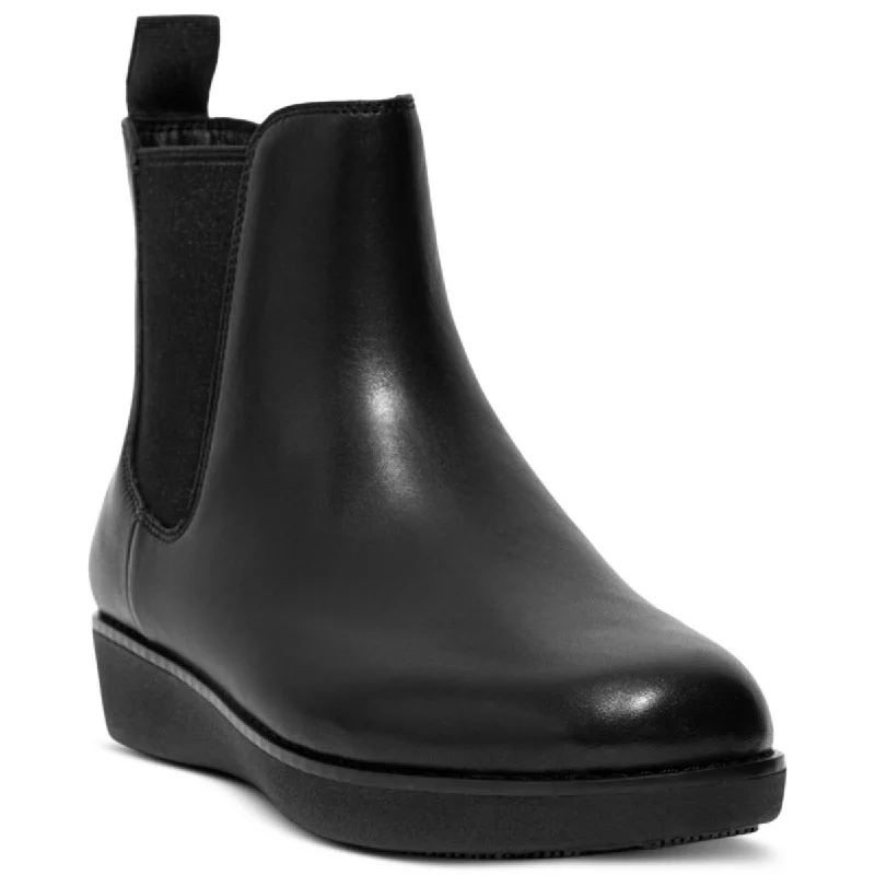 Fitflop Womens Leather Pull On Chelsea Boots