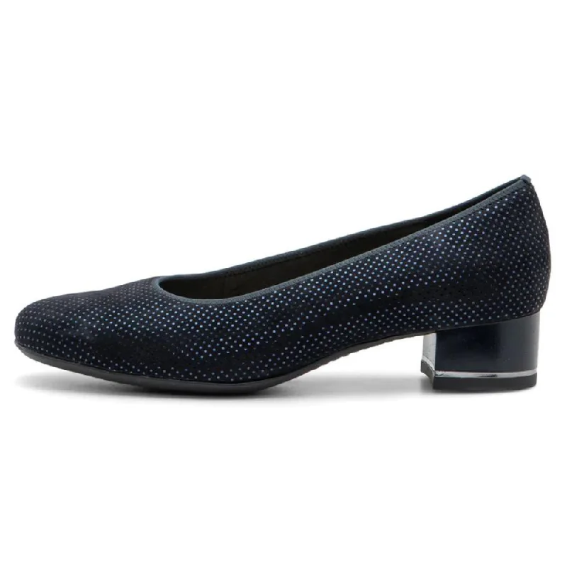 Ara Gabrielle Midnight Blue Suede Pump (Women's)