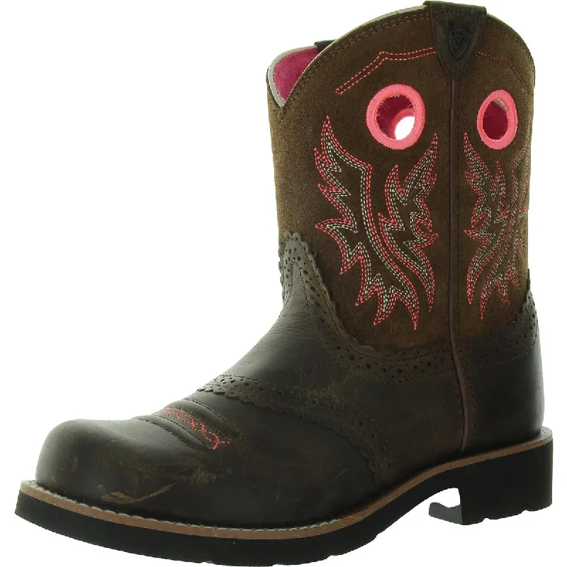 Ariat Womens Slip On Round Toe Cowboy, Western Boots