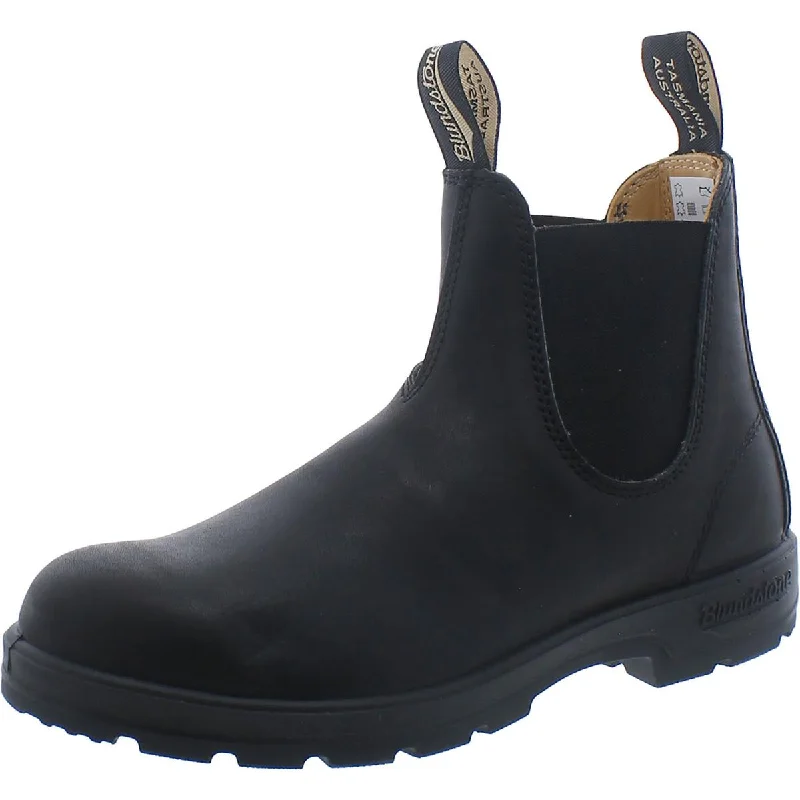 Blundstone Womens Leather Slip-On Mid-Calf Boots