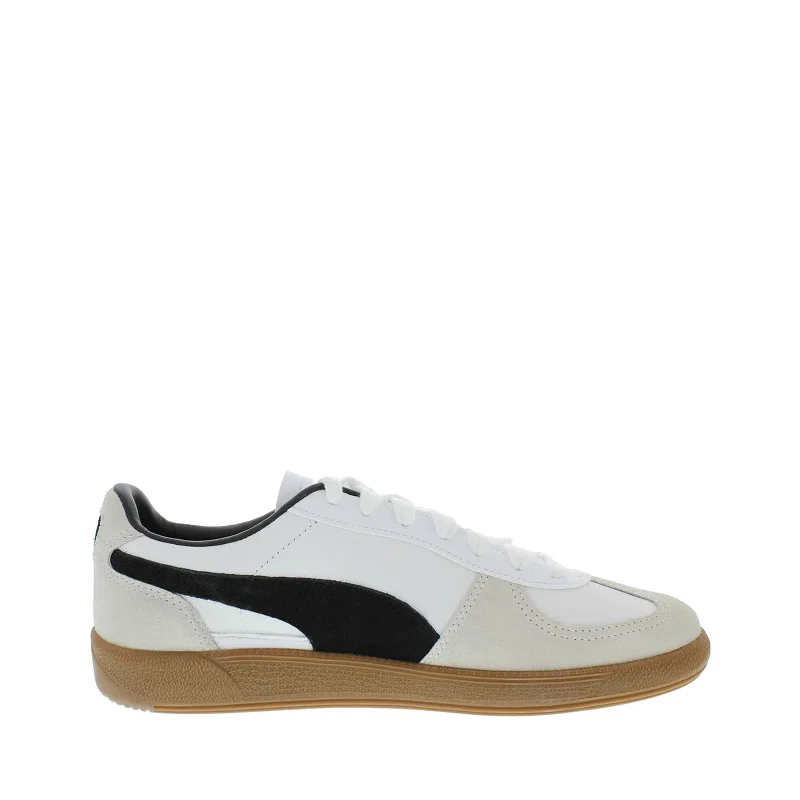 Women's Shoes PUMA PALERMO LEATHER Casual Lace Up Sneakers 397647-01 WHITE