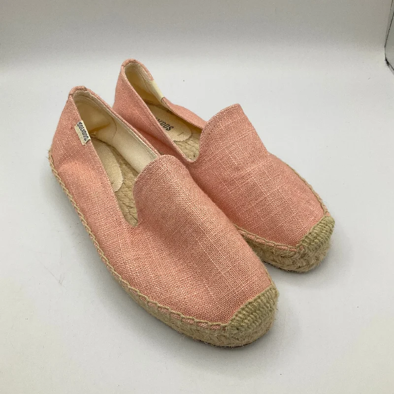 Pink Shoes Flats Soludos, Size 6.5