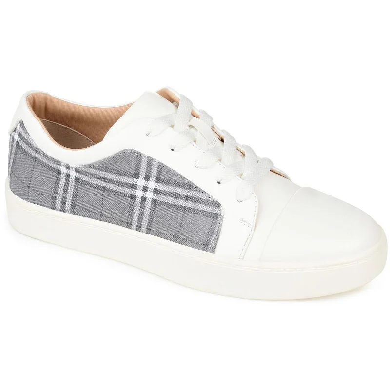 Journee Collection Womens Taschi Faux Leather Casual and Fashion Sneakers