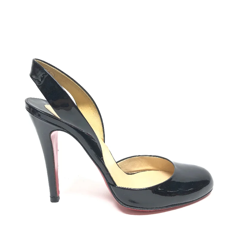 Black Sandals Luxury Designer Christian Louboutin, Size 5.5