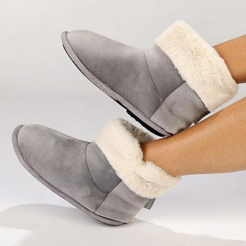 Hush Puppy Hi Top Casa Slippers - Grey