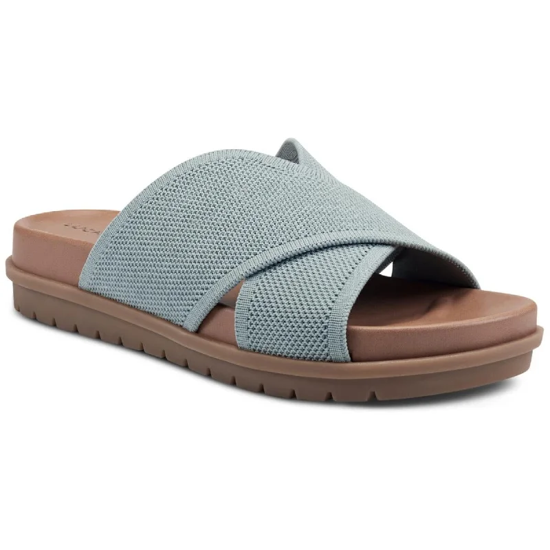 Lucky Brand Womens Sieko Woven Slide On Slide Sandals