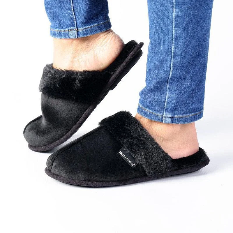 Hush Puppy Lunara Slippers - Black