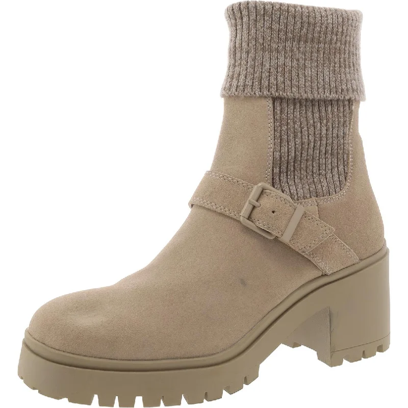 Blondo Womens Remi Suede Waterproof Mid-Calf Boots