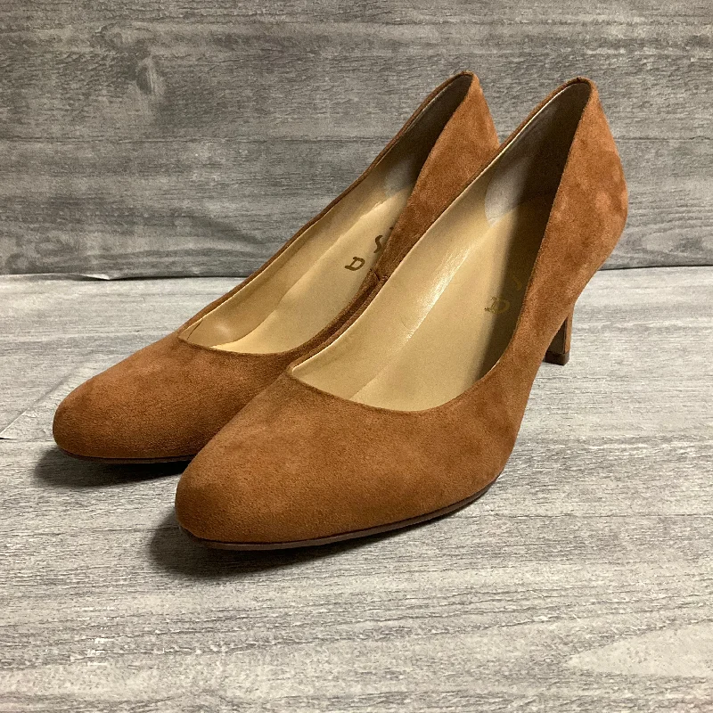 Shoes Heels Stiletto By Unisa In Tan, Size: 9