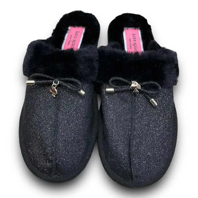 Slippers By Kate Spade In Black, Size: 7