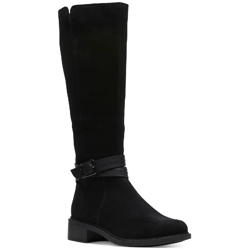 Clarks Womens Maye Shine Knee High Leather Knee-High Boots