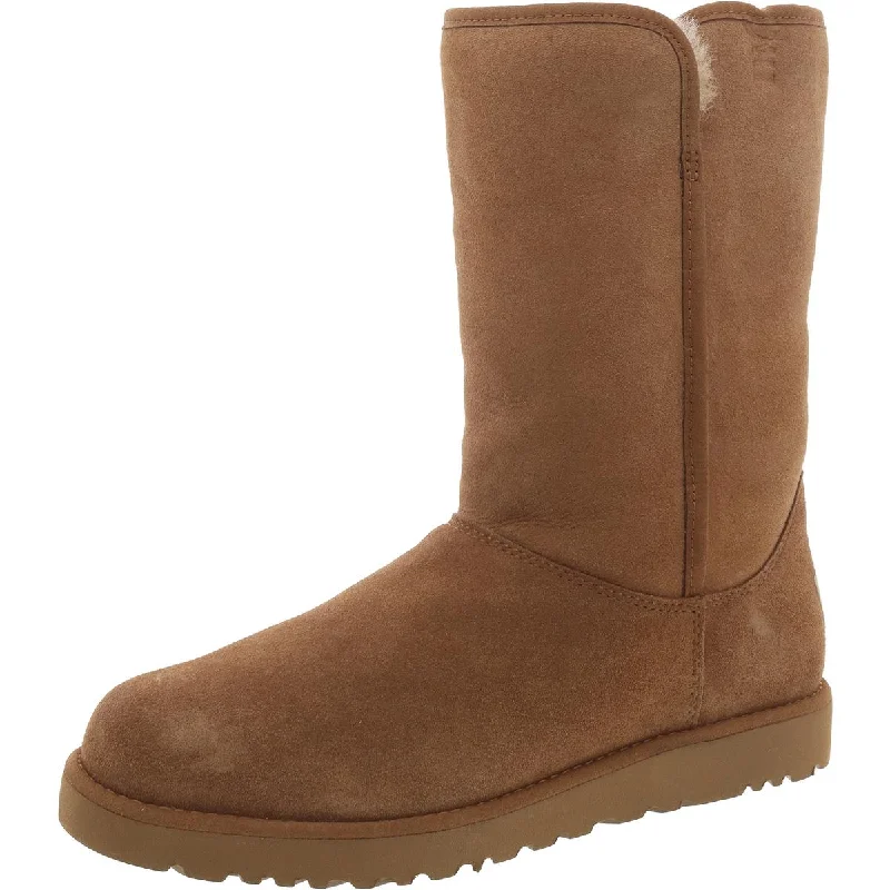 Ugg Womens Michelle Suede Lamb Fur Lined Shearling Boots