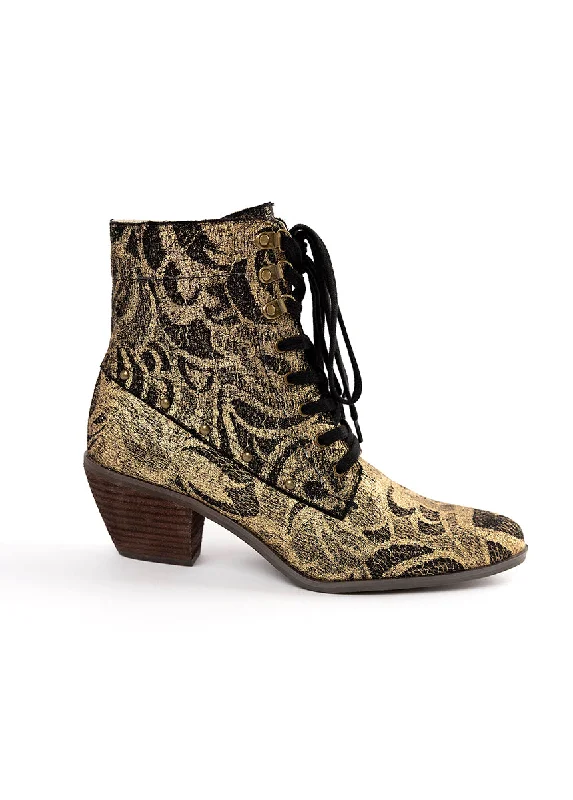 Virginia Boot in Gold Lace