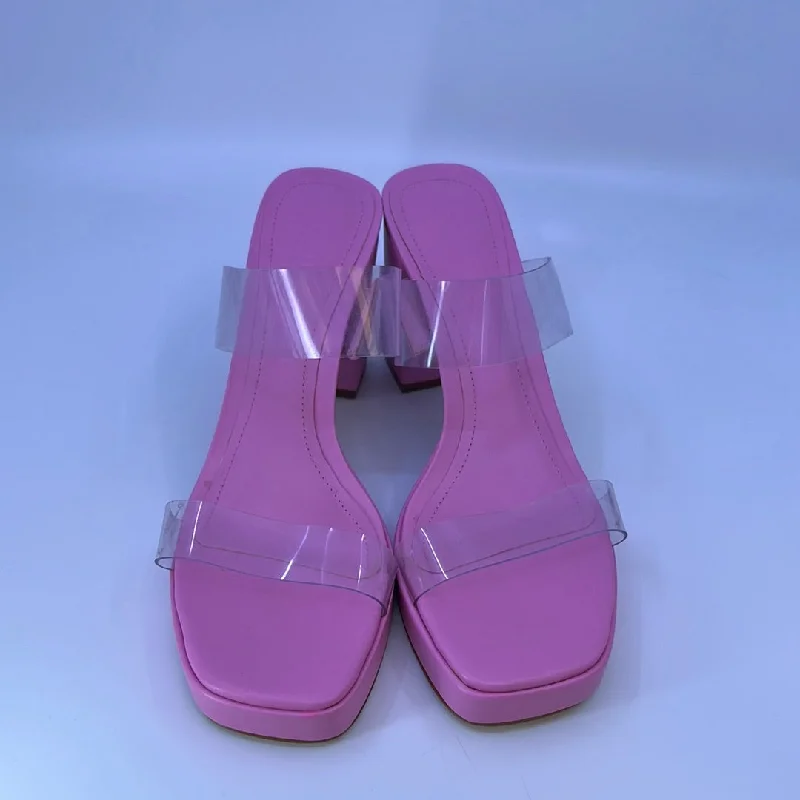 Sandals Heels Block By Cmb  Size: 7