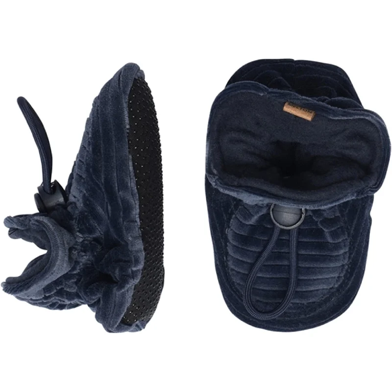 MELTON Textile Slippers Velvet Blue Nights