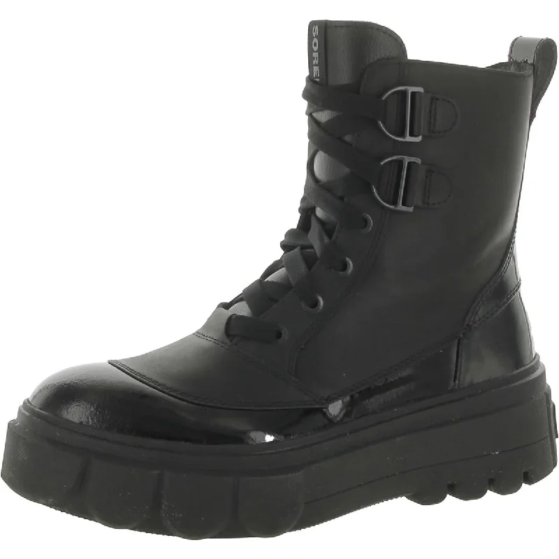 Sorel Womens Caribou X Leather Lace Up Combat & Lace-Up Boots