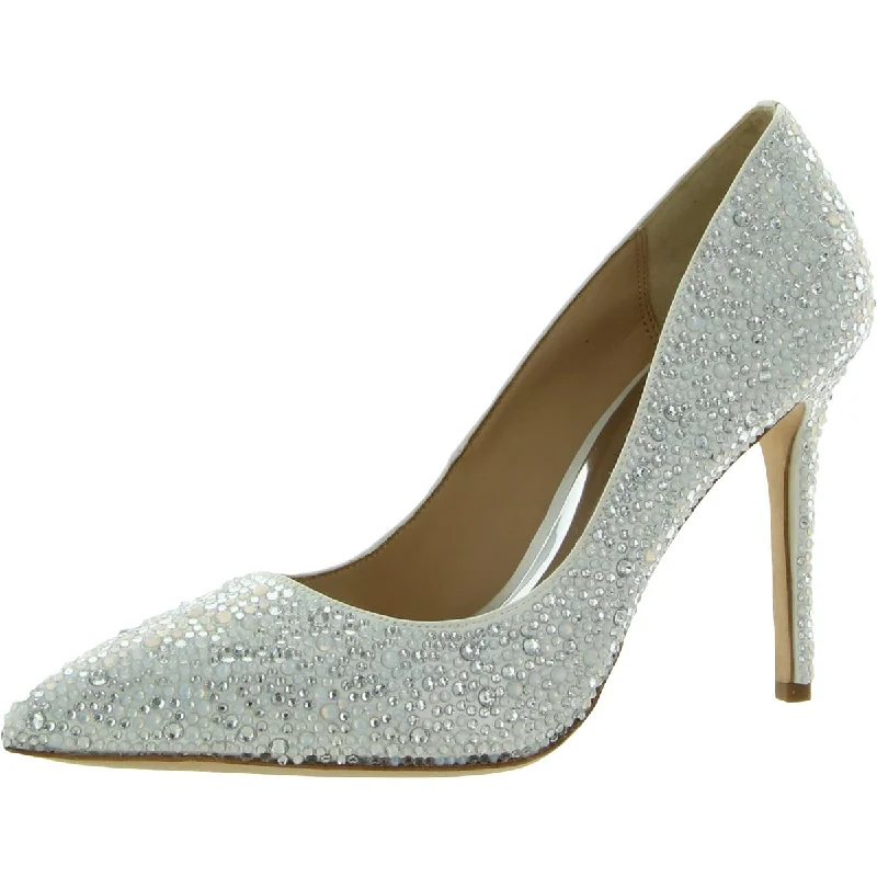 Badgley Mischka Womens Bethany  Rhinestone Pointed Toe Pumps