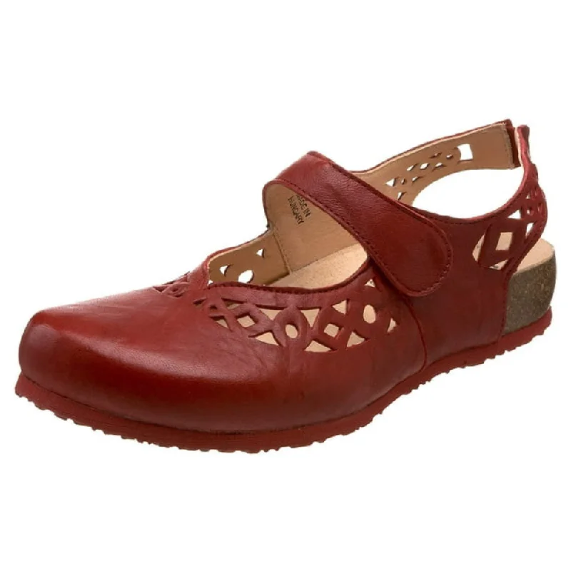 Think! Julia Red Leather Clog (Women's)