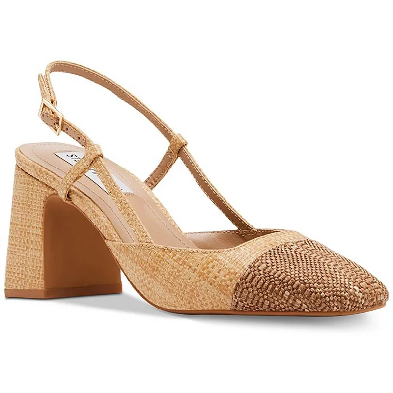 Steve Madden Womens Woven Ankle Strap Pumps