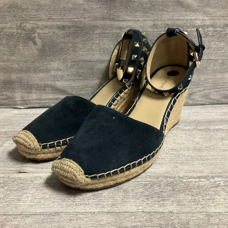 Shoes Heels Wedge By Marc Fisher In Navy, Size: 10