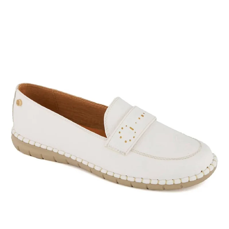 Women's Comfort Moccassins Shoes In White