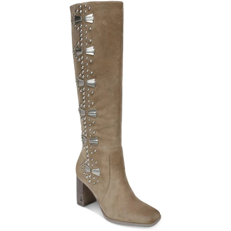 Sam Edelman Womens Oma Suede Embellished Knee-High Boots