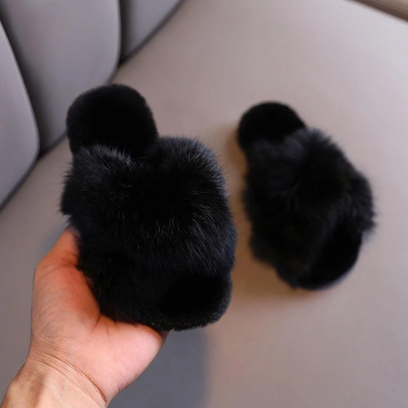 Korean Style Fashion Cross Cotton Slippers