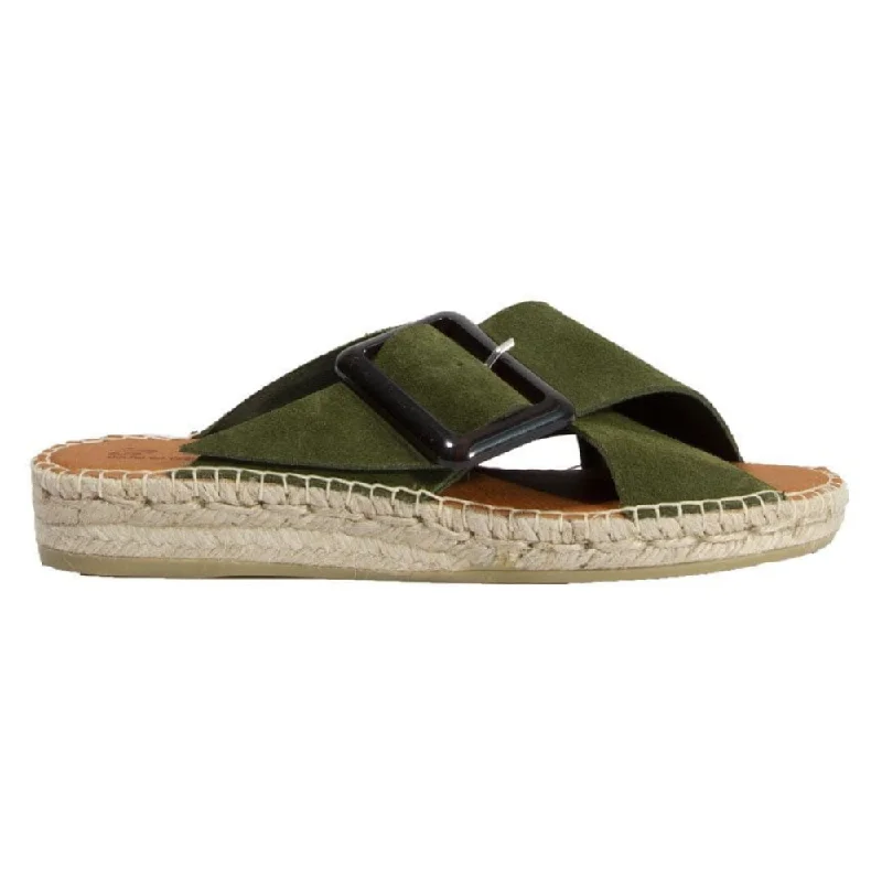 Macarena Chipre3 Green Suede Sandal (Women's)