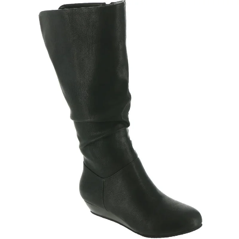 Masseys Womens Jaya  Pull On Dressy Mid-Calf Boots