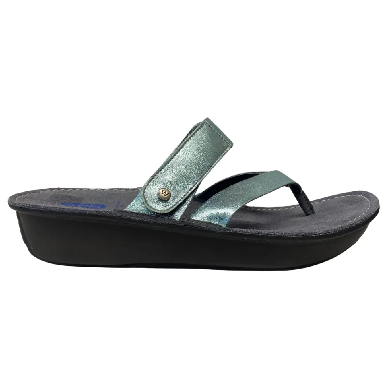 Wolky Tahiti Ice Metallic Leather Sandal (Women's)