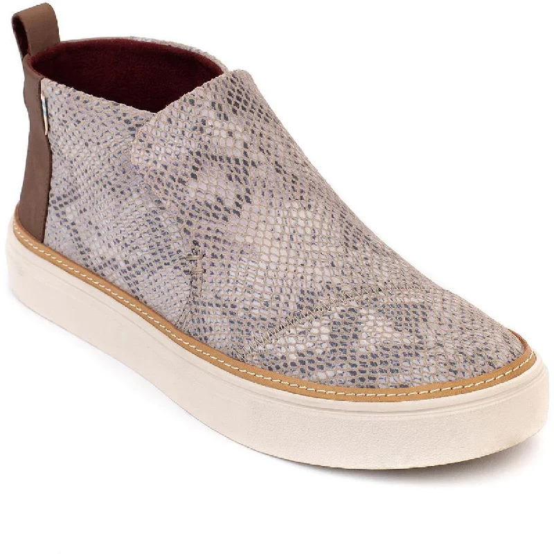 Toms Womens Paxton Suede Faux Fur Lined Fashion Sneakers