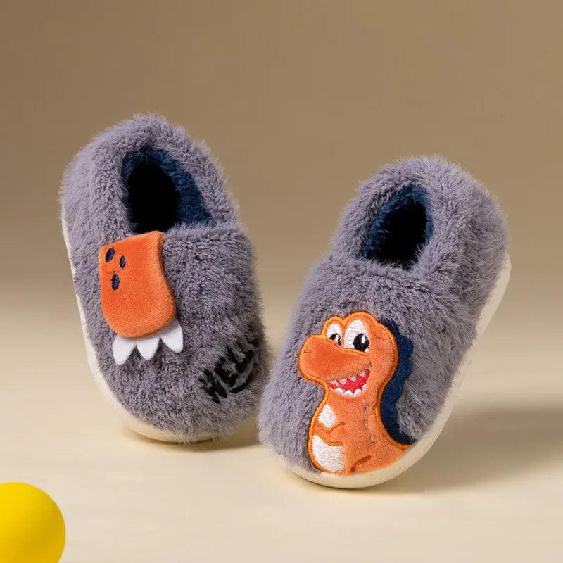 Children's Casual Shoes Dinosaur Cartoon Cotton Slippers - TSS264