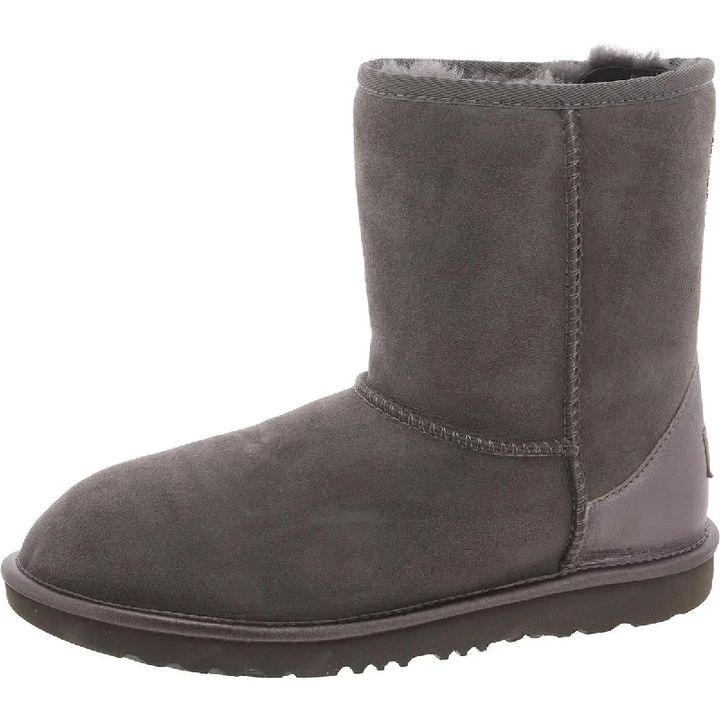 Ugg Womens Classic II Shine Suede Cold Weather Shearling Boots