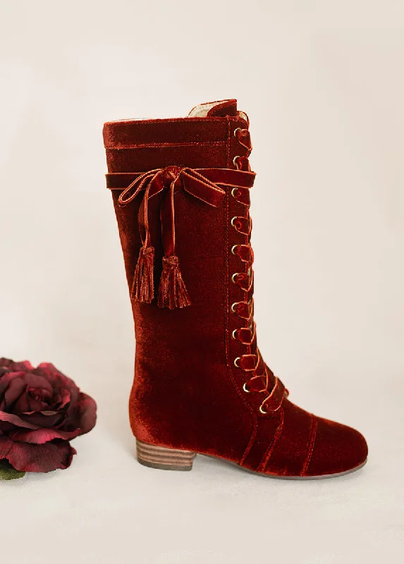 Marija Tall Boot in Brick