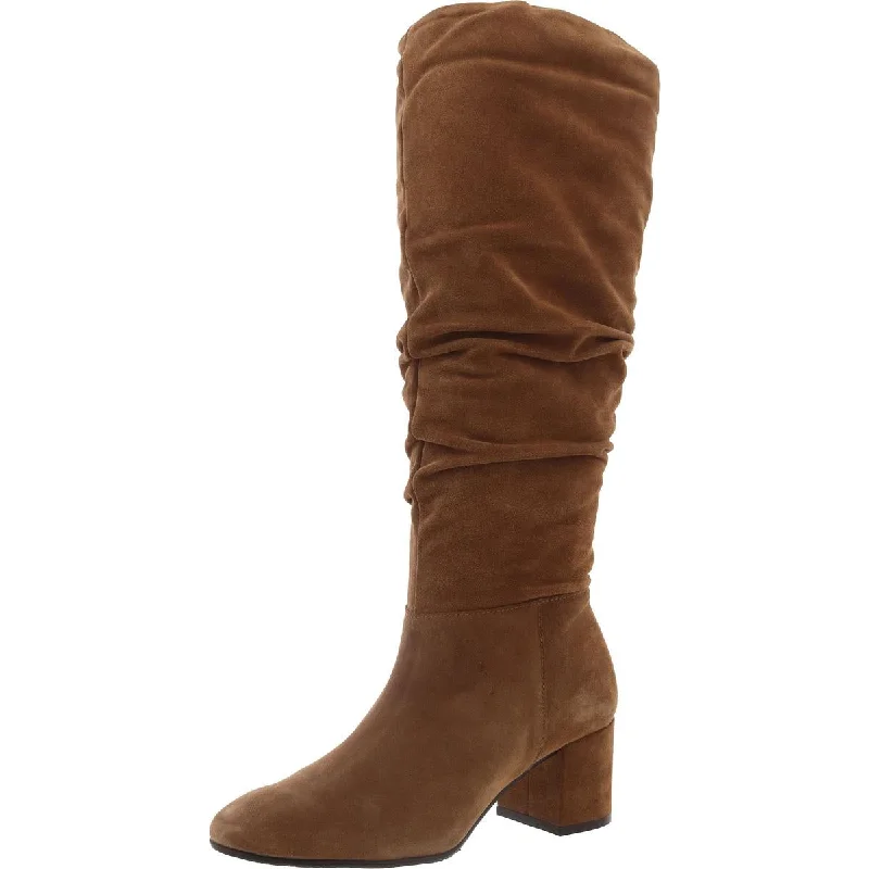 Clarks Womens Sheer Slouch Suede Solid Mid-Calf Boots